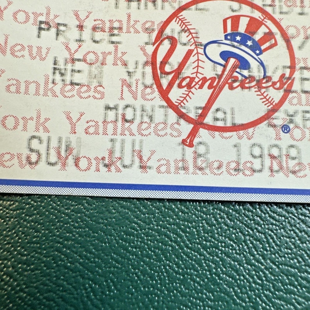 1999 D Cone Perfect Game Ticket Stub 7/18/99 NY Yankees Yogi Berra Day+Chase Crd - Picture 7 of 12